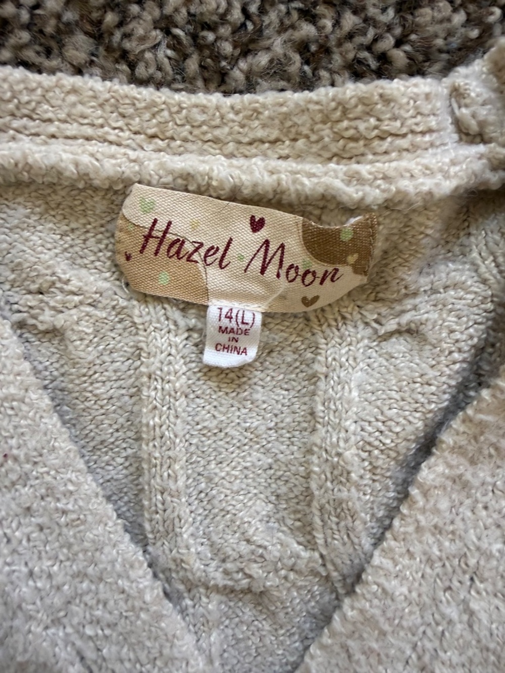 Cream Cardigan Button Up - Picture 2 of 3